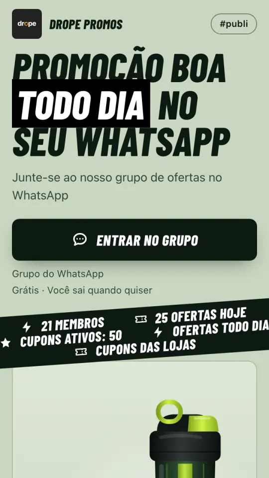 Bio Link no modelo Fitness, visto no celular.