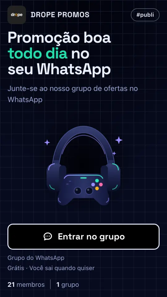 Bio Link no modelo Tecnologia e games, visto no celular.